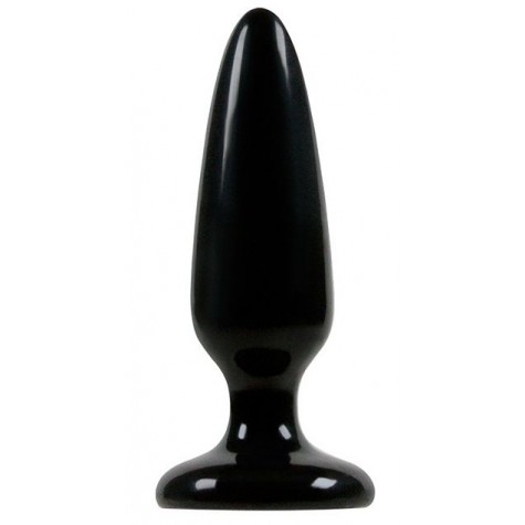 Малая чёрная анальная пробка Jelly Rancher Pleasure Plug Small - 10,2 см.